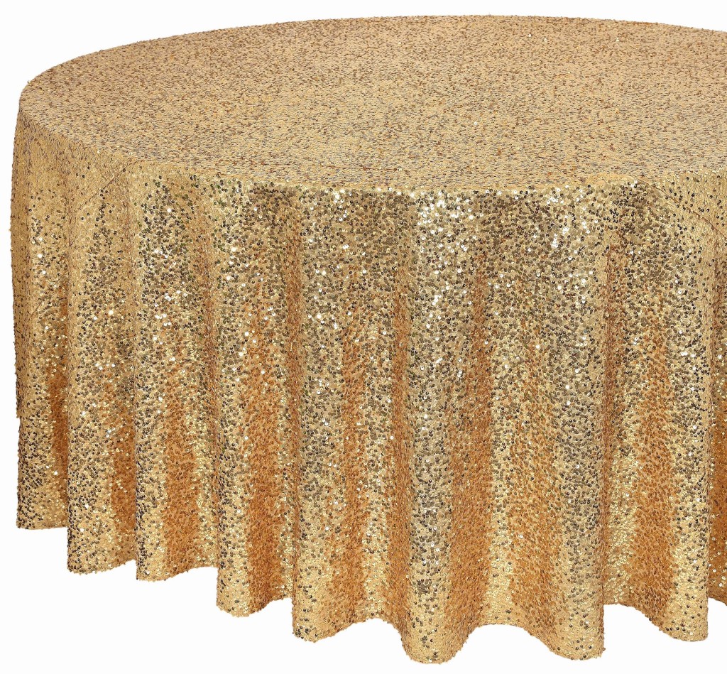 Gold Sequence Talk of the Table Toronto Linen Rentals