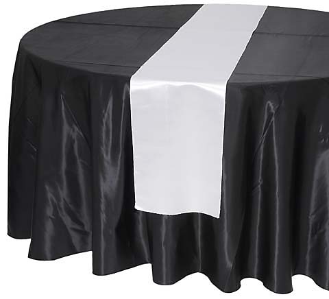White Satin Runner