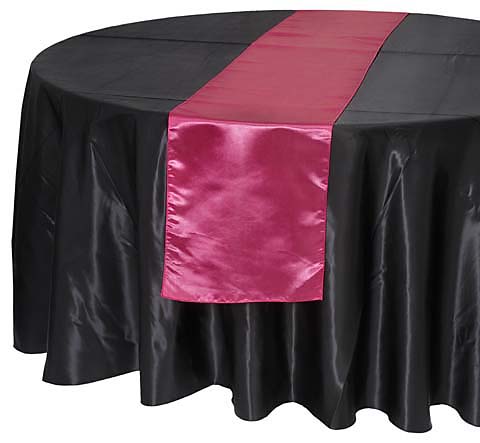 Fuschia Satin Runner