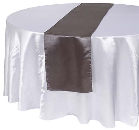 Charcoal Satin Runner