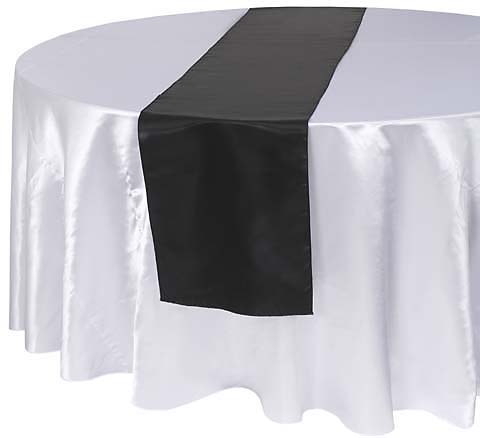 Black Satin Runner