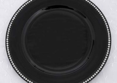 Black Charger Plate