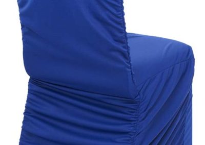 Royal Blue Rouged Chair Cover