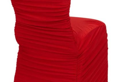 Red Rouged Chair Cover