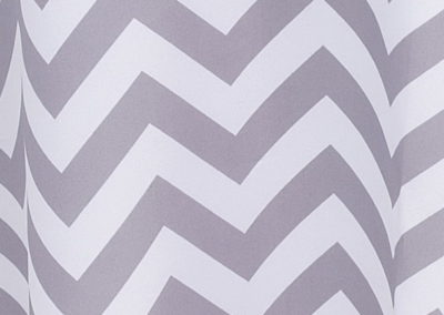 Grey Chevron Poly Napkin