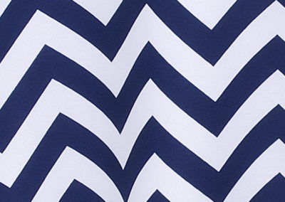 Navy Chevron Poly Napkin