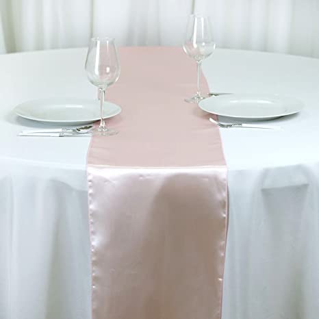Blush Satin Runner
